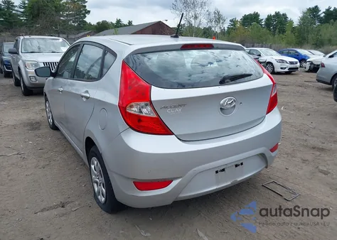 2012 Hyundai Accent Gs from USA, damaged, VIN KMHCT5AE9CU009218